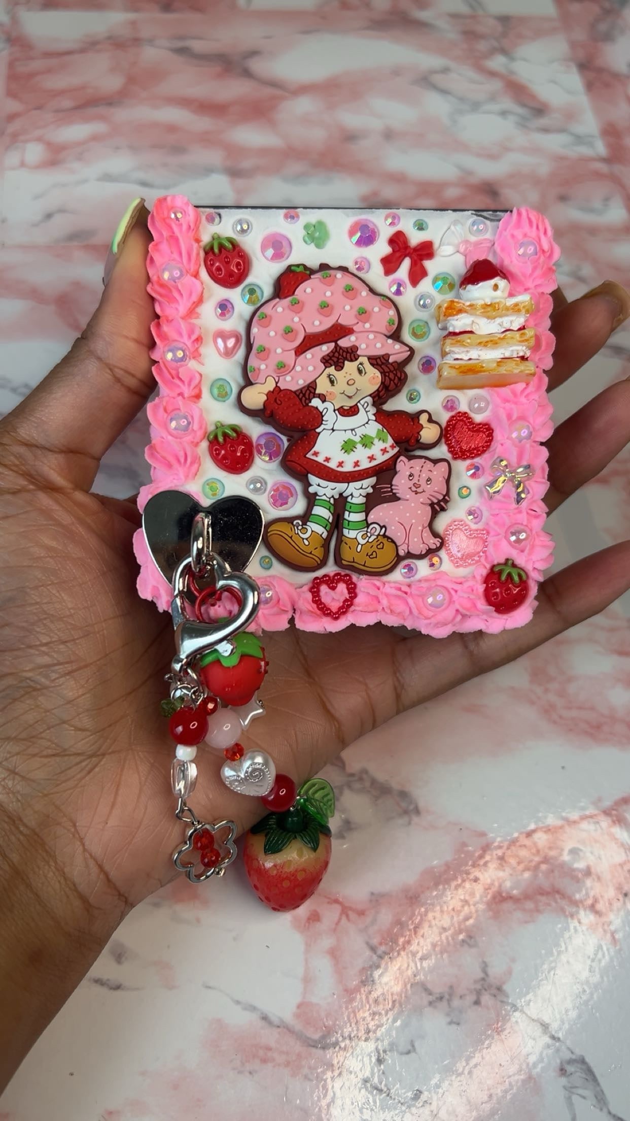 Strawberry Shortcake Decoden Junk Case 🍓🍰