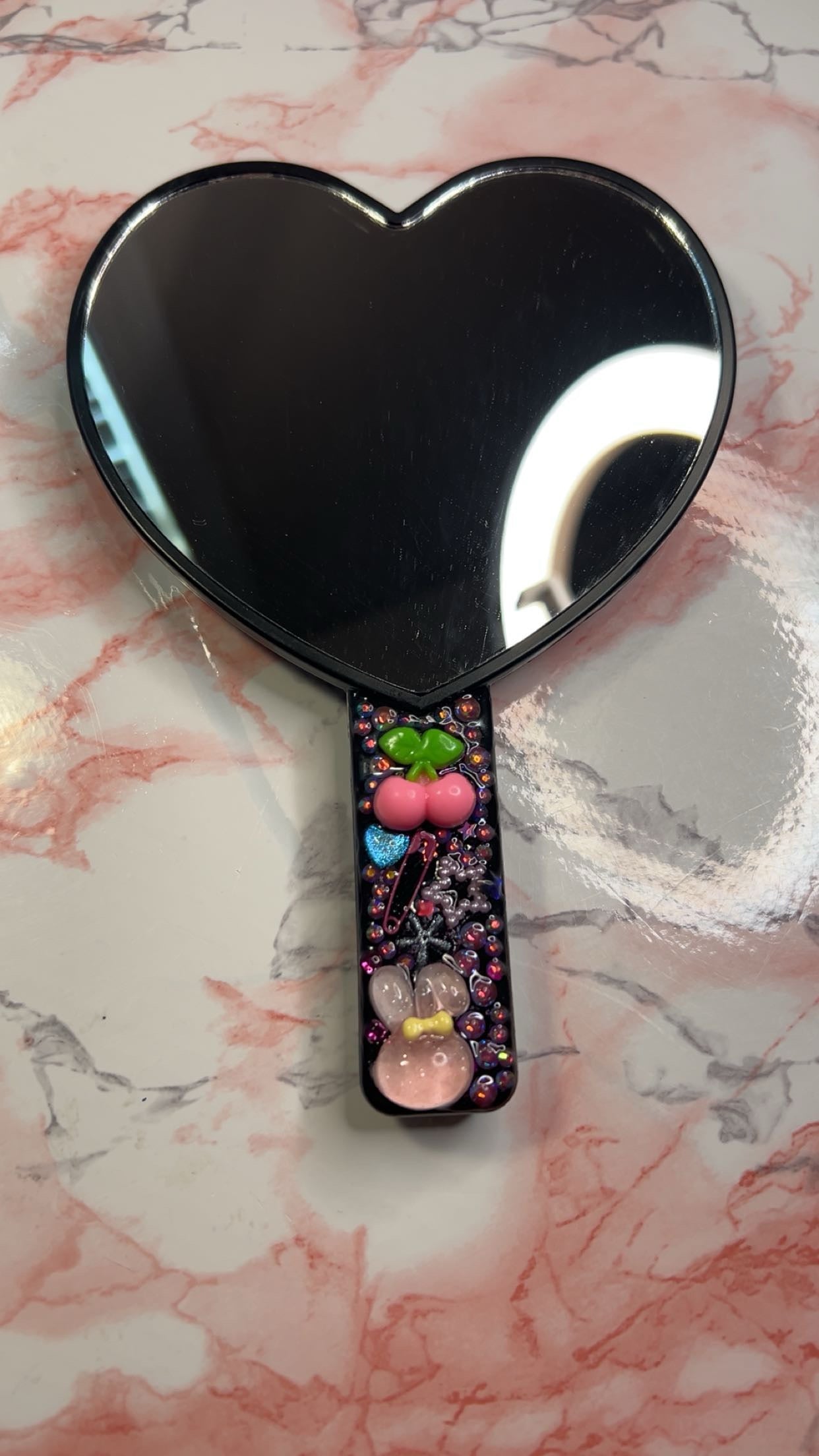 Heart Shaped Junked Mirror