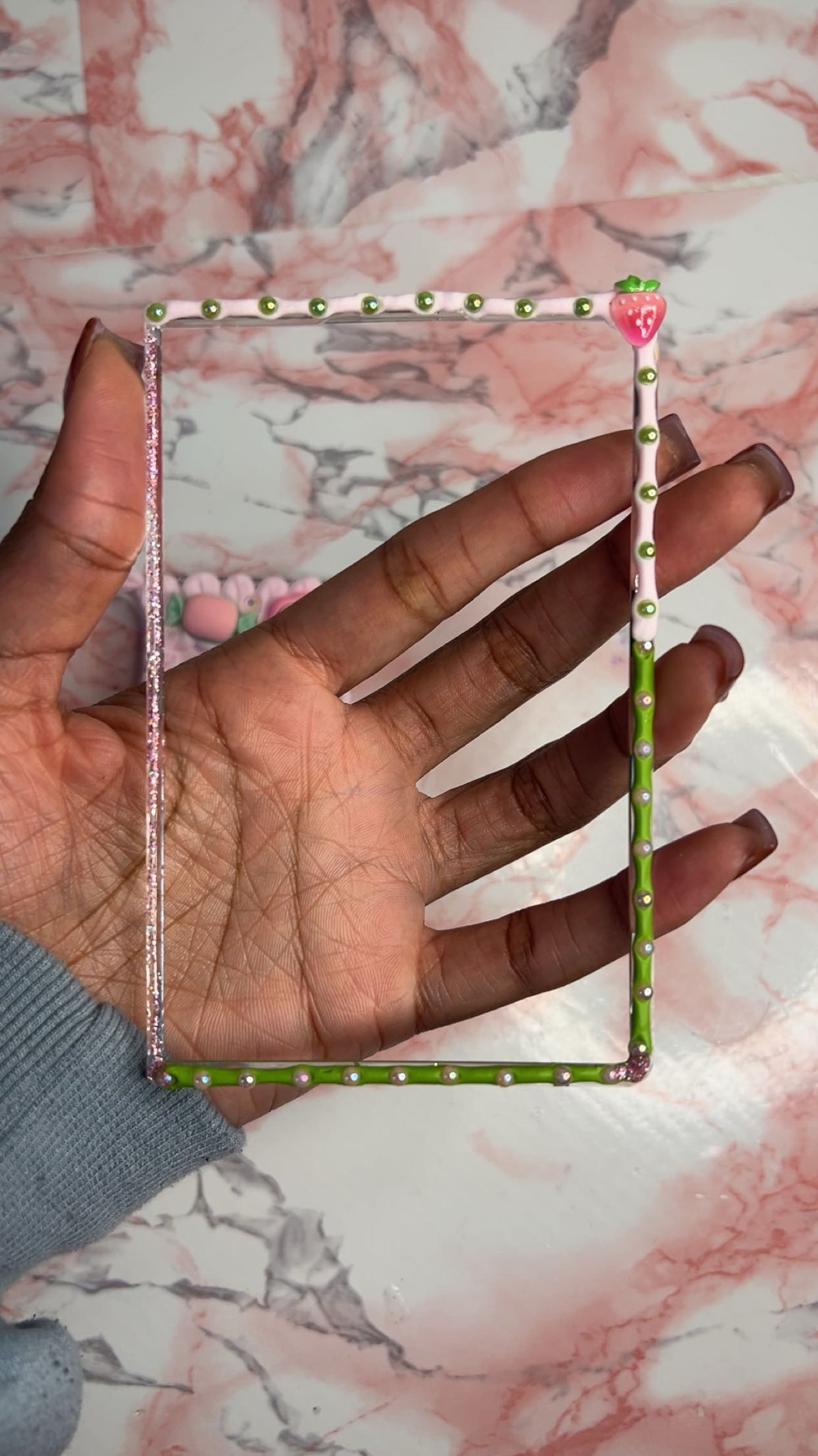 Strawberry Matcha Garden Decoden Case🍓🍵 | All Models Available
