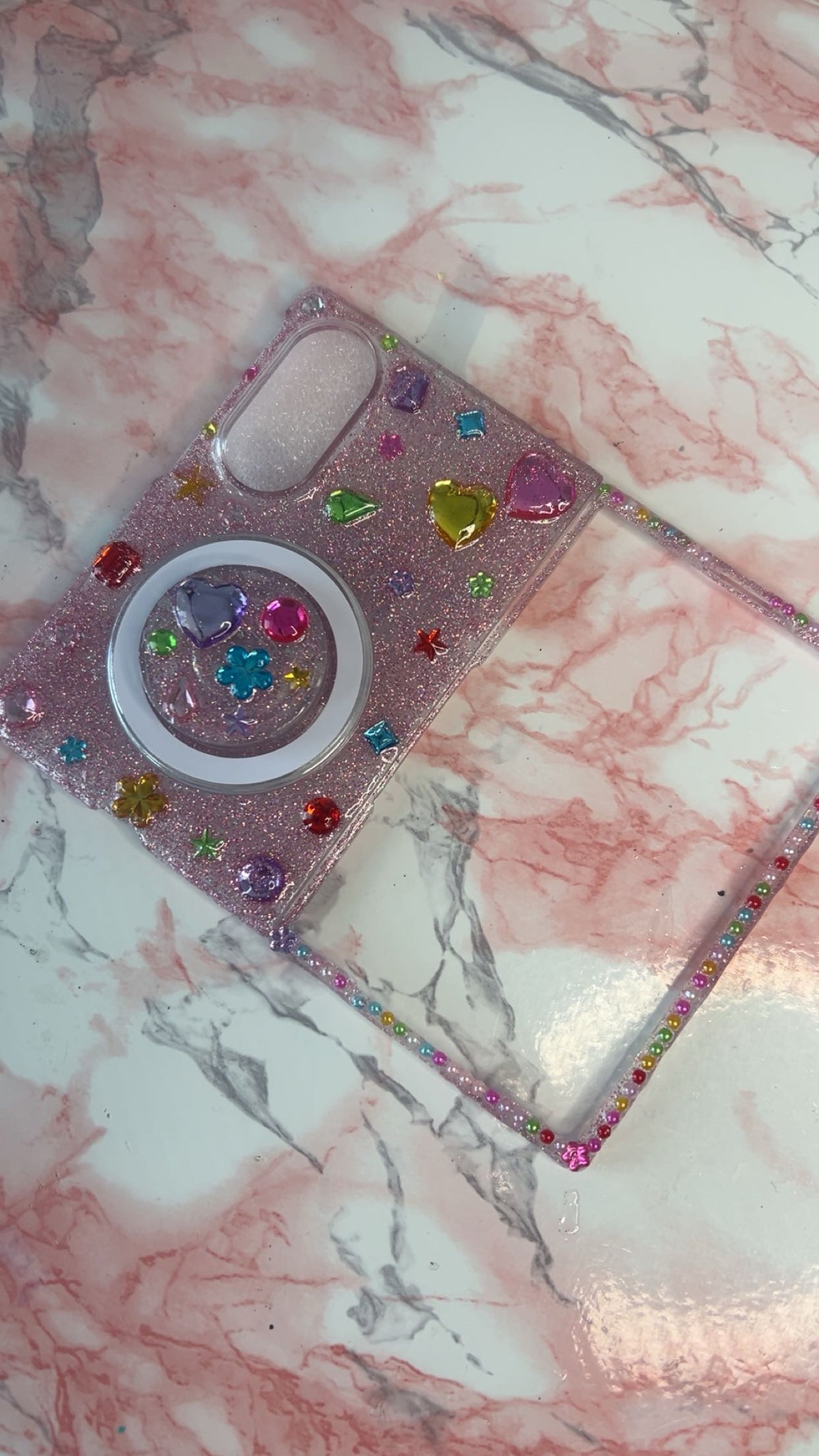 Z Fold 8 Bedazzled 4eva *Ready To Ship* Junk Case 💎✨