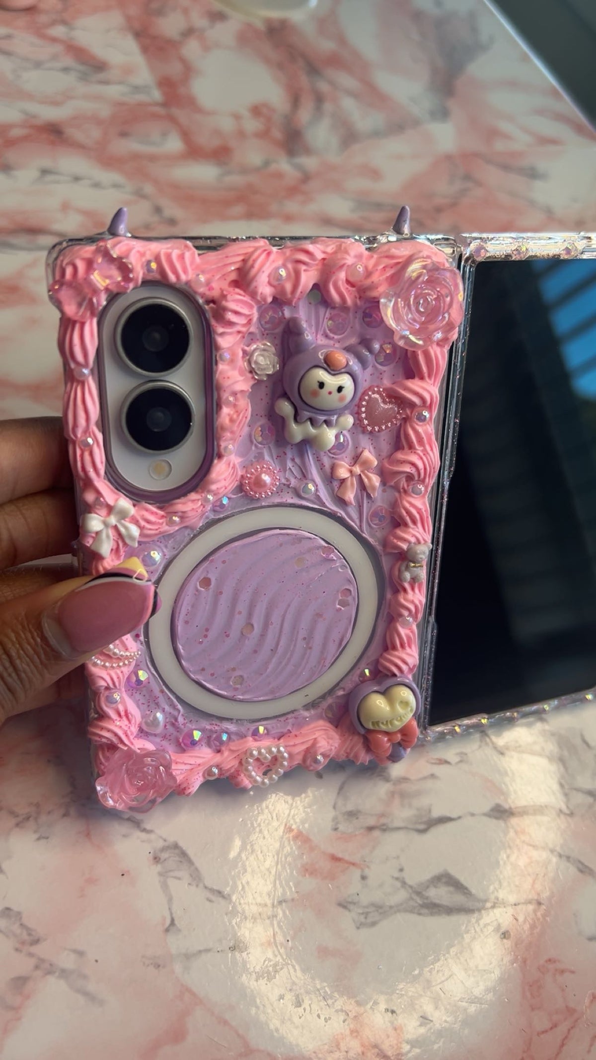 Kenzie’s magsafe kuromi kawaii decoden case 💖😈| All Models Available