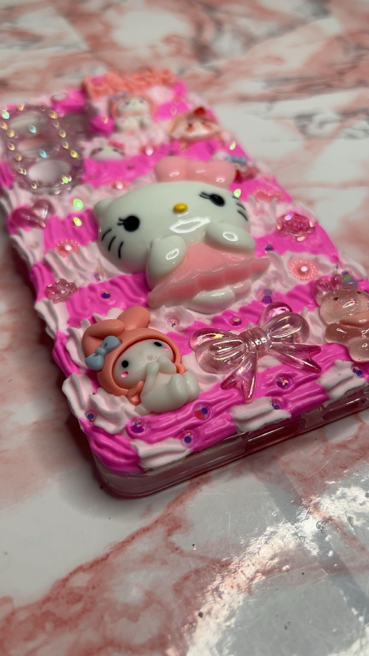 Kenzie's Sparkly HK & My Melody Decoden Case
