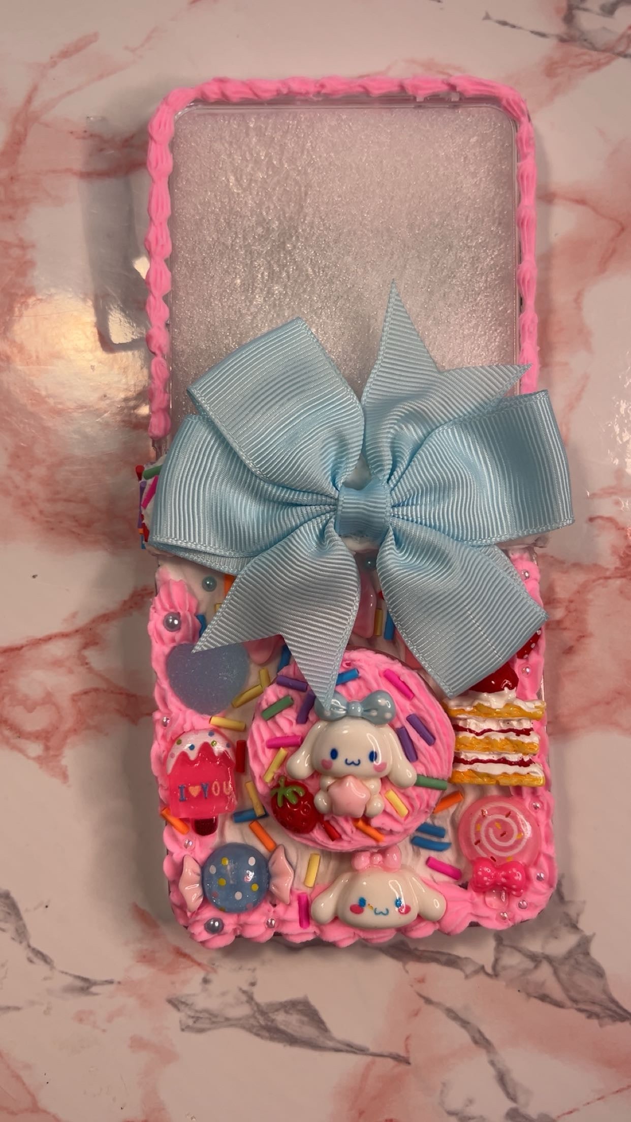Custom Decoden Phone Case 🧁 Whipped Cream Junk