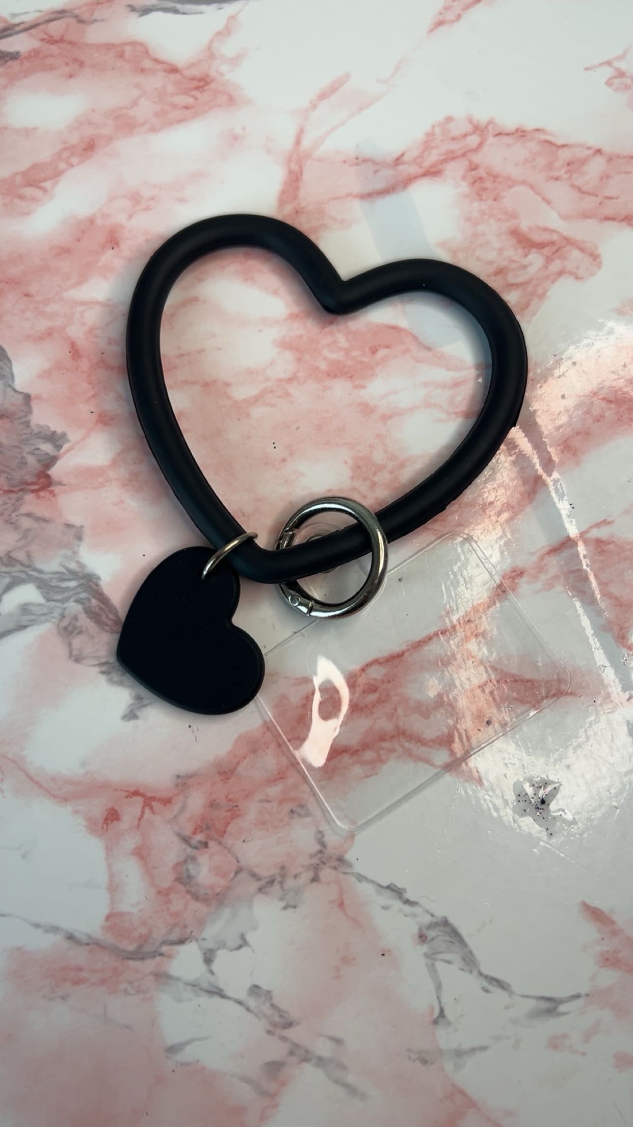 Silicone Heart Phone Wristlets