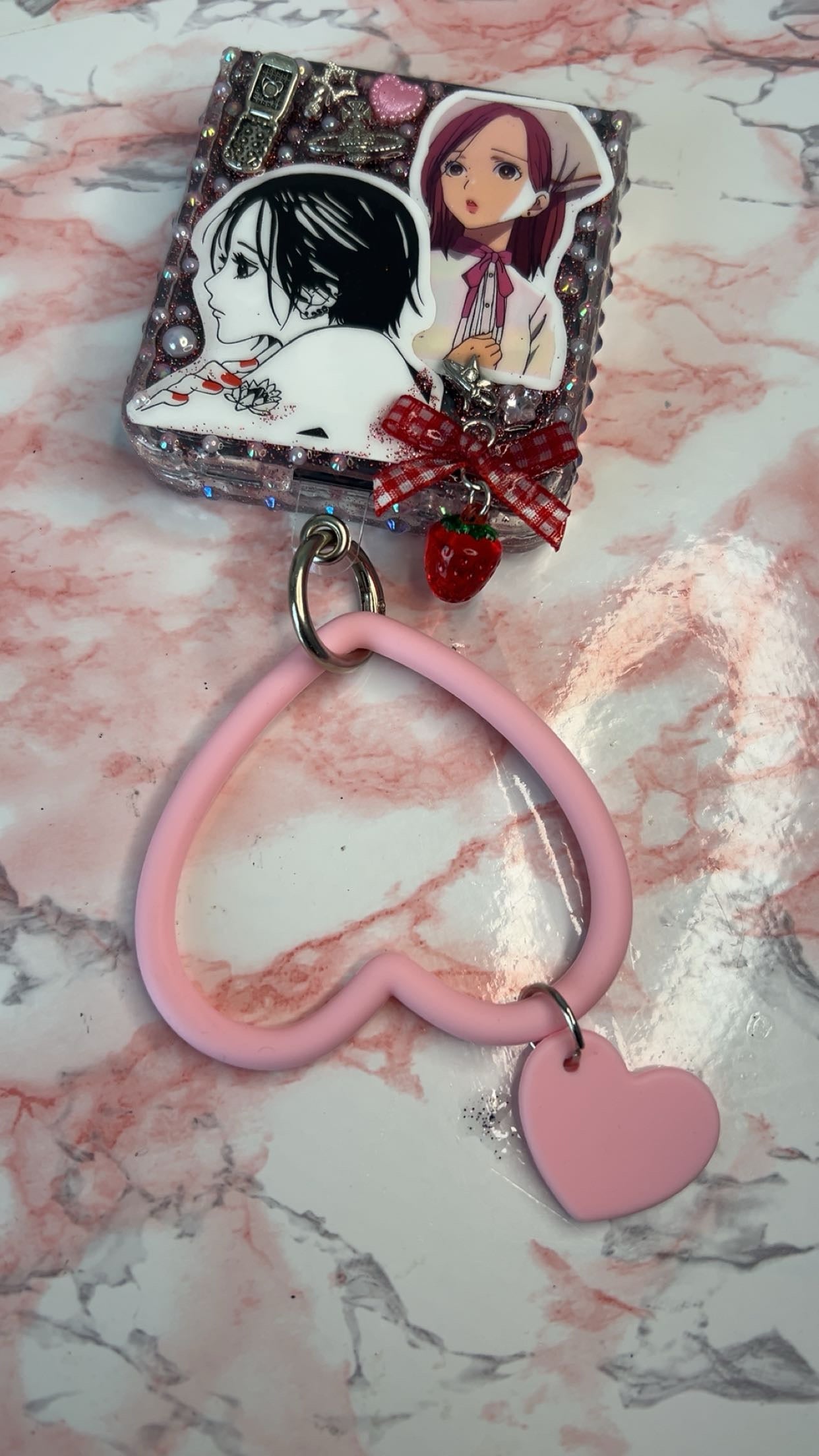 Silicone Heart Phone Wristlets