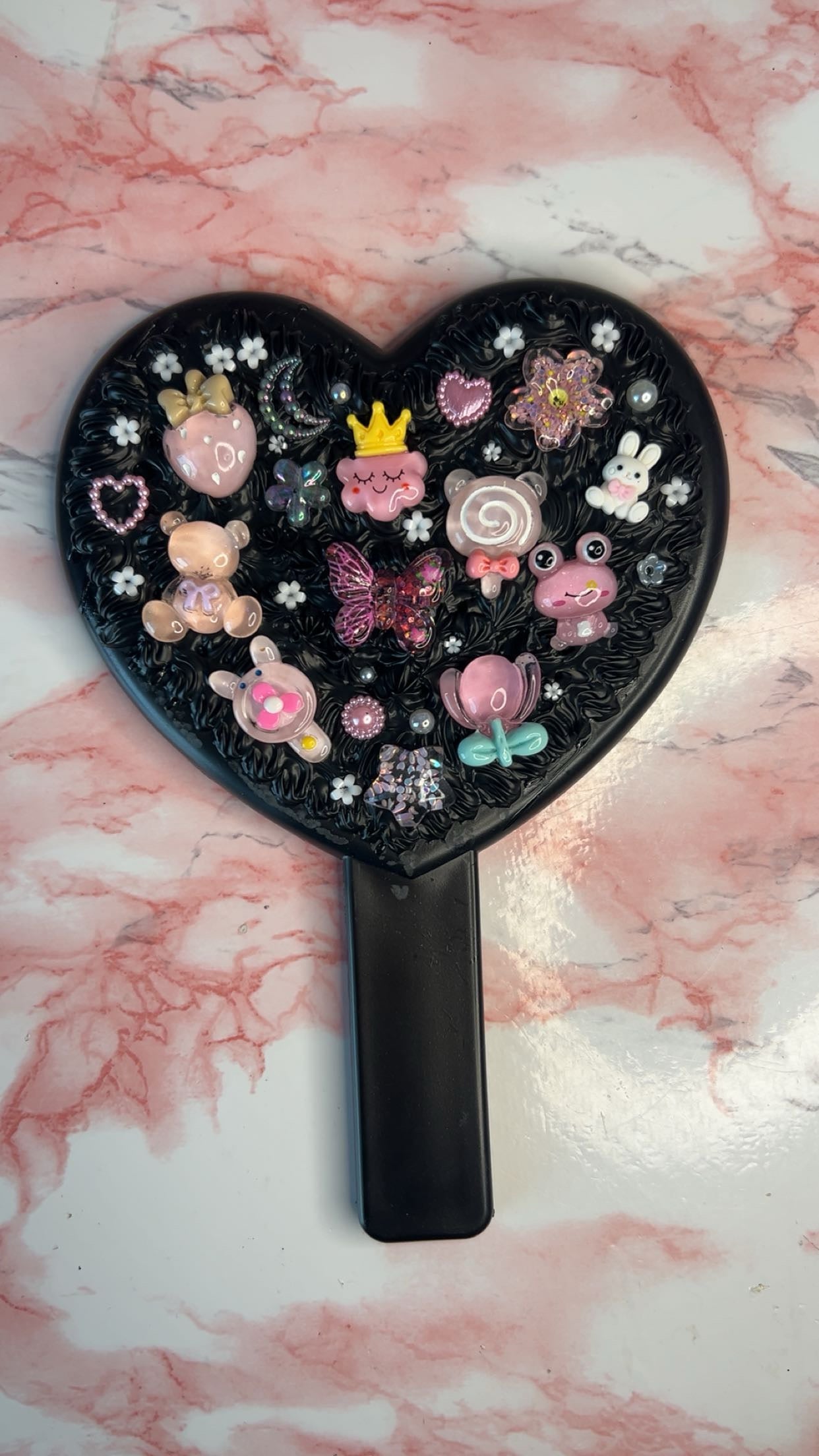 Decoden Heart Shaped Mirror 🖤 (Ready To Ship)