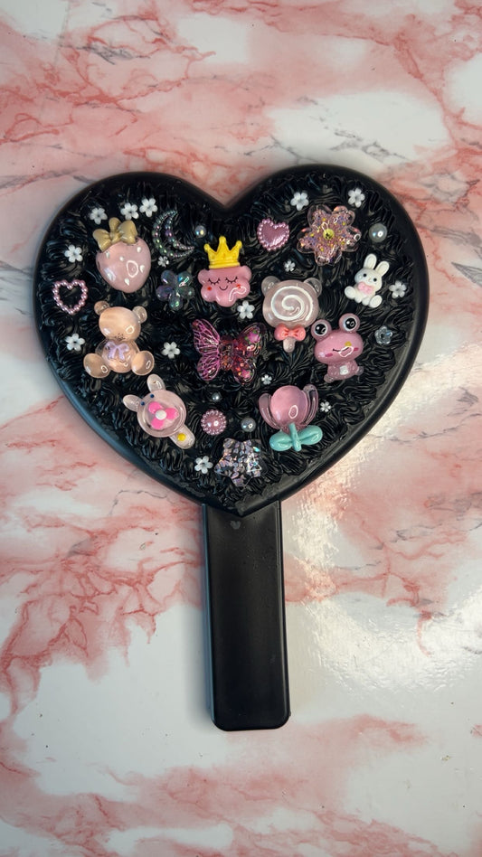 Decoden Heart Shaped Mirror 🖤 (Ready To Ship)