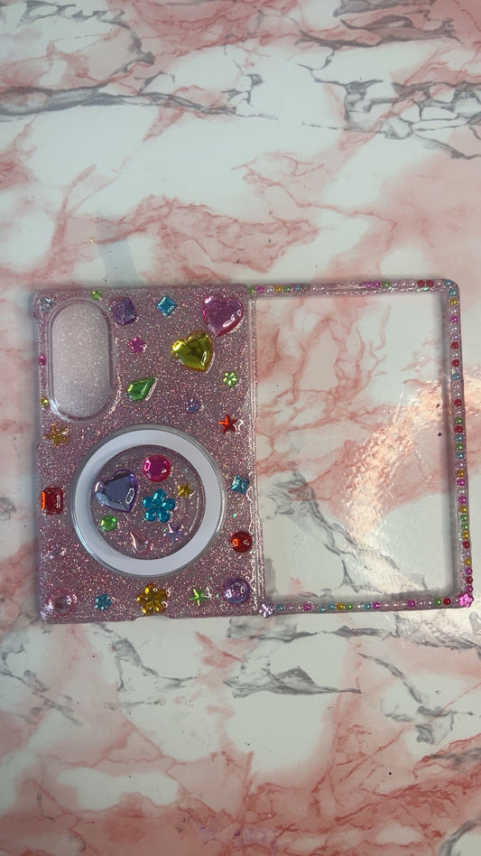 Z Fold 8 Bedazzled 4eva *Ready To Ship* Junk Case 💎✨