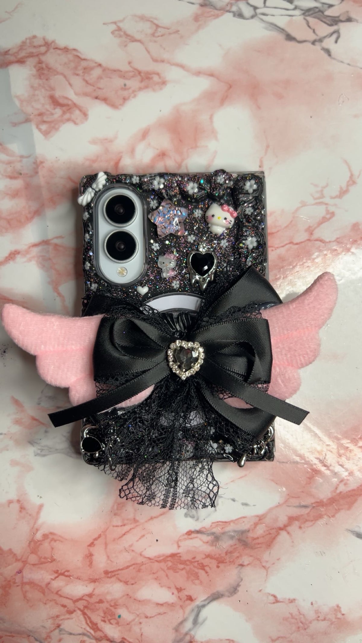 Lily’s Midnight Angel 2.0 MagSafe Decoden Case 🩷🪽| All Models Available