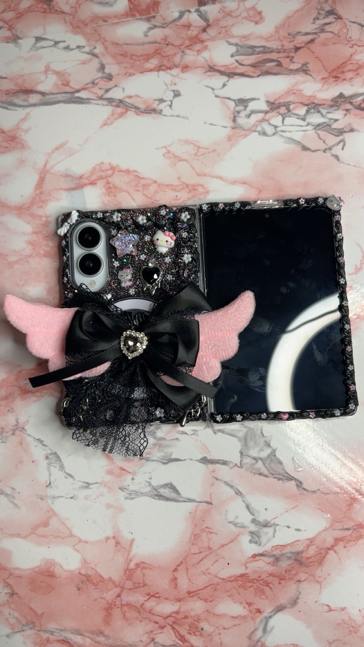 Lily’s Midnight Angel 2.0 MagSafe Decoden Case 🩷🪽| All Models Available