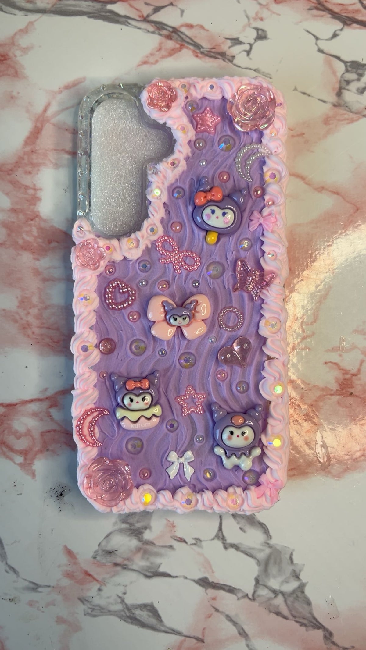Kenzies kuromi Kawaii Decoden Case 💜🎀| All Models Available