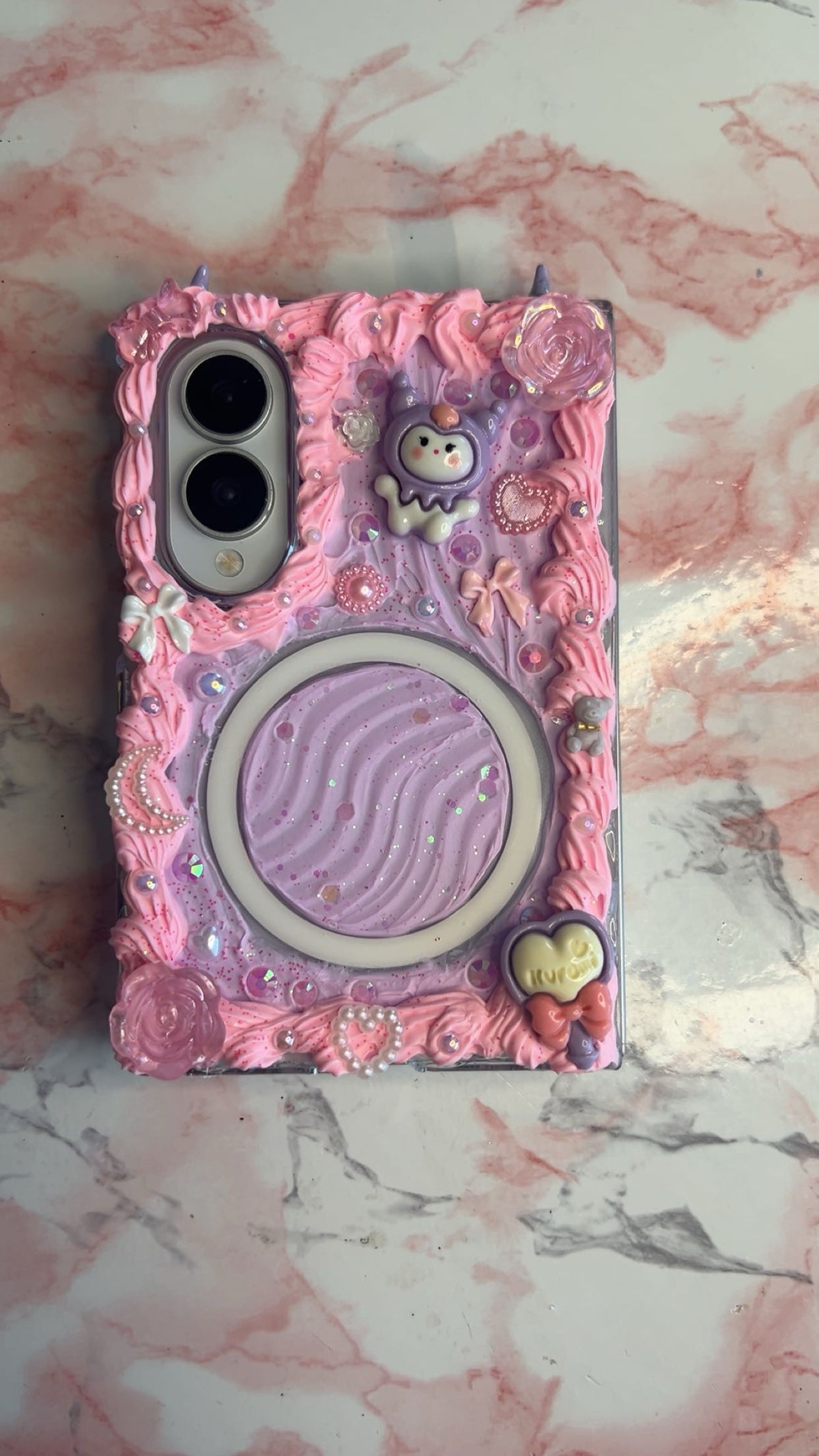 Kenzie’s magsafe kuromi kawaii decoden case 💖😈| All Models Available