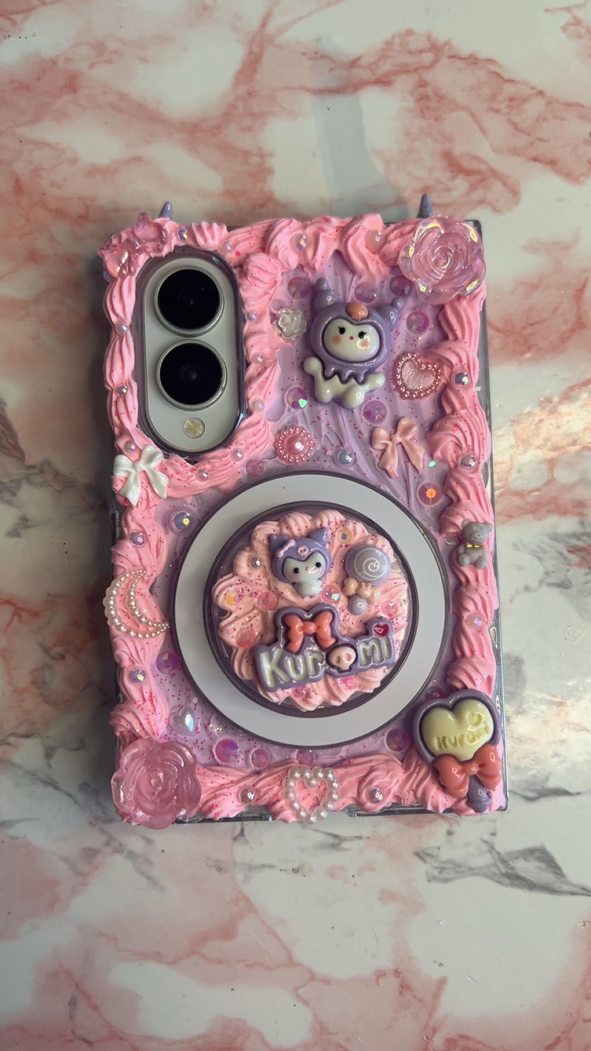 Kenzie’s magsafe kuromi kawaii decoden case 💖😈| All Models Available