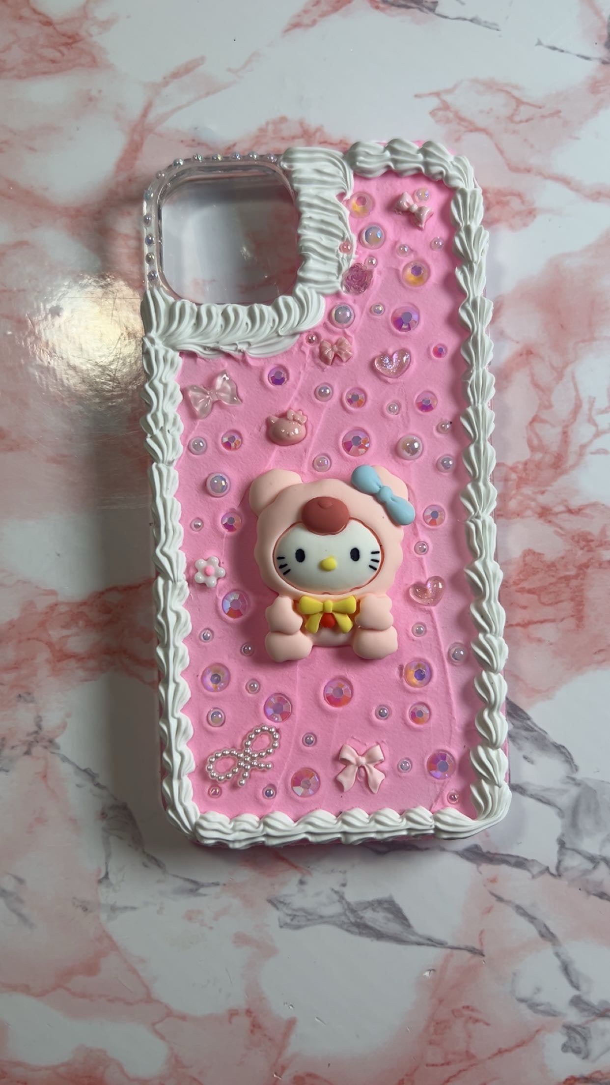 Custom Decoden Phone Case 🧁 Whipped Cream Junk