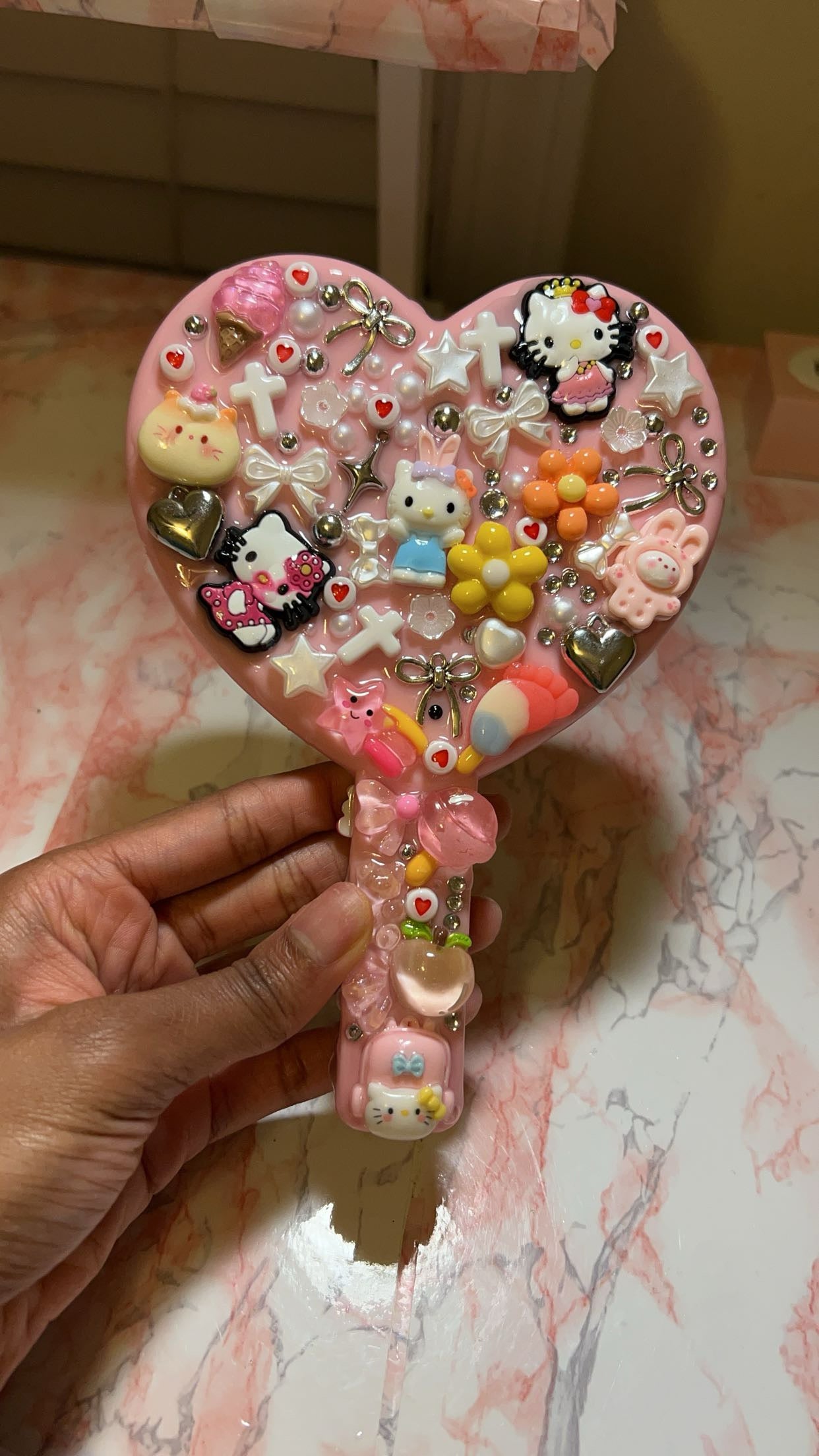 Heart Shaped Junked Mirror