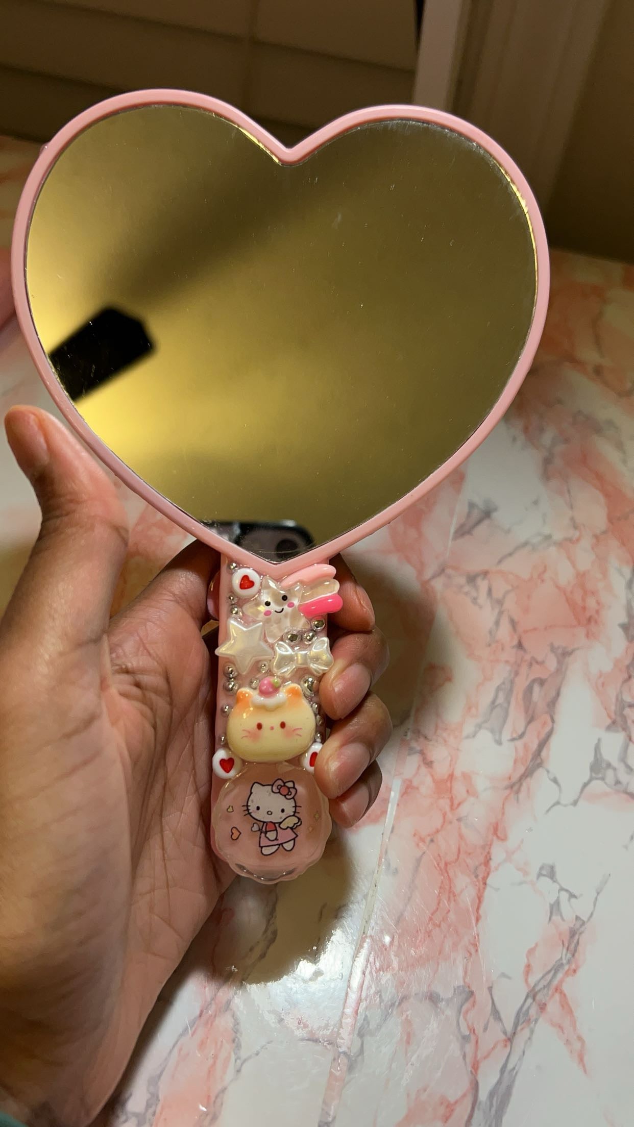 Heart Shaped Junked Mirror